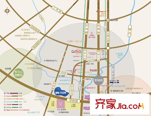 通瑞月光湖區(qū)位圖