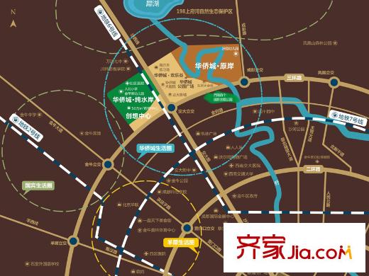 華僑城原岸區(qū)位圖