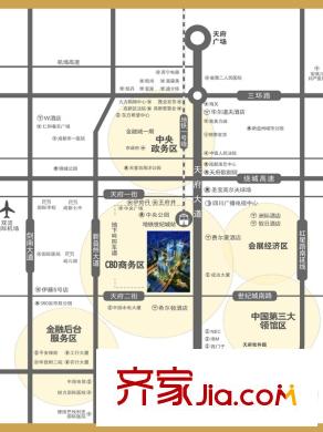 東方希望天祥廣場天薈區(qū)位圖