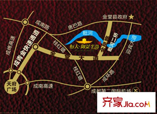 恒大御景半島區(qū)位圖