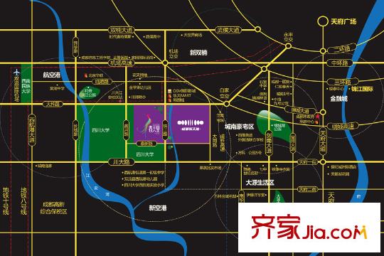 成都新天地2期春天里區(qū)位圖1