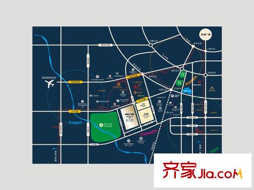成都新天地2期春天里區(qū)位圖2