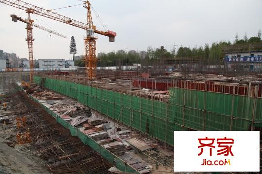 潮蓉金沙彥府工地施工進(jìn)度（2015-3）