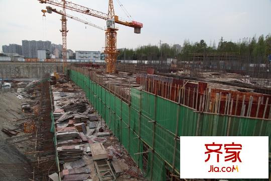 潮蓉金沙彥府工地施工進(jìn)度（2015-3）