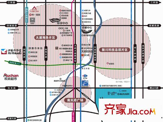麓山國(guó)際社區(qū)IMAX大平層區(qū)域圖