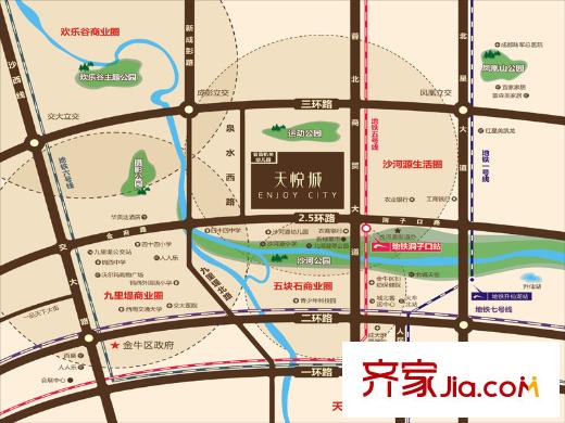 天悅城區(qū)位圖