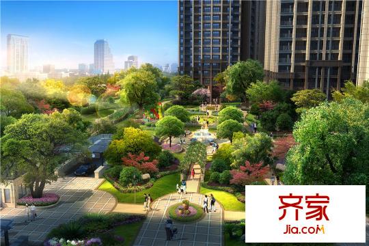 金房大榕灣景觀內(nèi)廷半鳥瞰圖