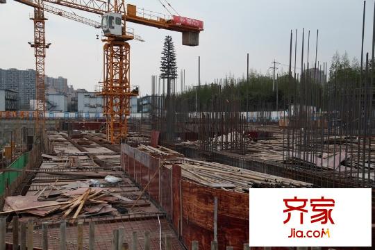 潮蓉金沙彥府工地施工進(jìn)度（2015-3）