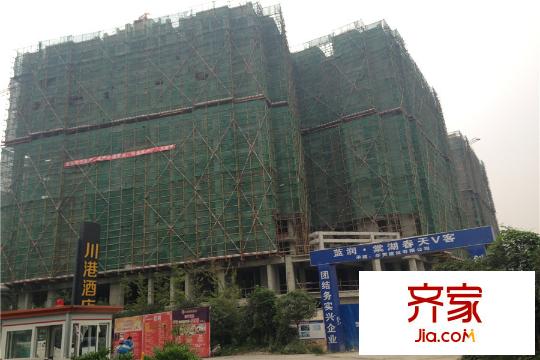 藍潤棠湖春天V客項目現(xiàn)場（2015.10.13）