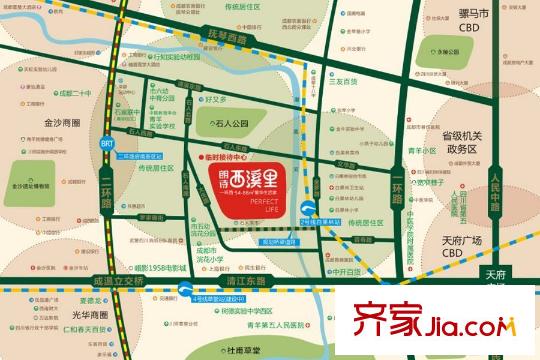 朗詩西溪里區(qū)域圖
