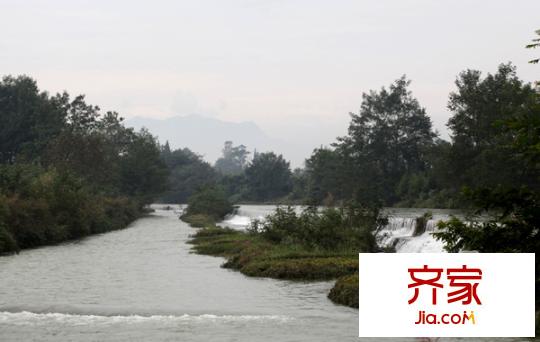 千鷺湖度假酒店江安河在此一分為二(2010.10)