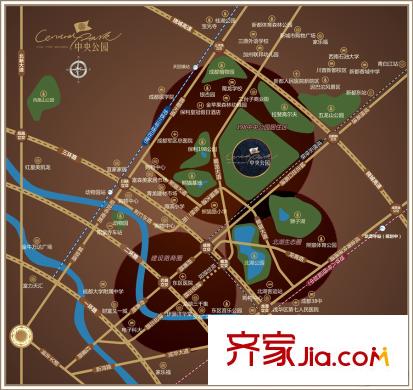 中洲中央公園區(qū)位圖