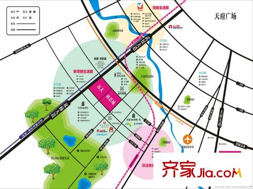 遠(yuǎn)大林語(yǔ)城南庭交通圖