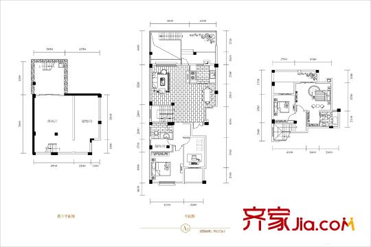 和貴南山上洋房a1戶(hù)型 4室2廳2衛(wèi)1廚