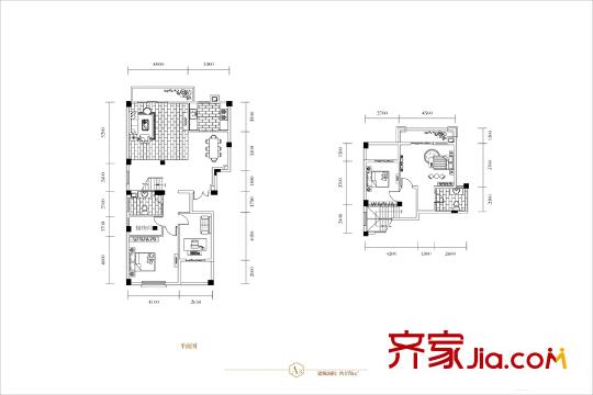和貴南山上洋房a3戶型 4室2廳2衛(wèi)1廚