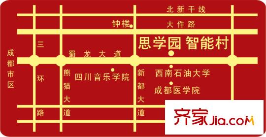思學(xué)園智能村區(qū)位圖
