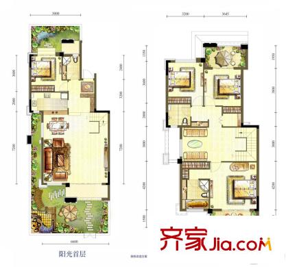 龍湖源著10棟1單元1號(hào)房B1戶(hù)型 4室2廳3衛(wèi)1廚