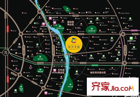 藍(lán)光東方天地區(qū)位圖
