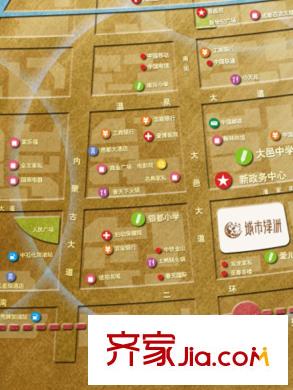 祥榮城市綠洲區(qū)位圖