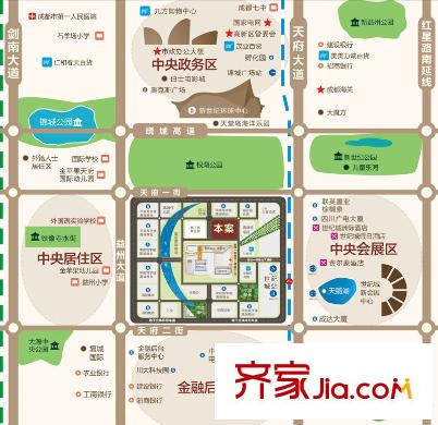 IMC國際廣場區(qū)位圖