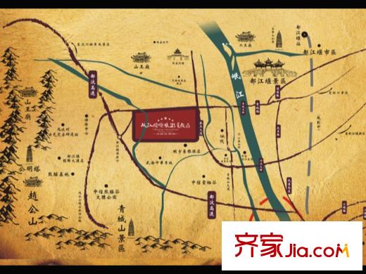 岷江國(guó)際旅游度假區(qū)區(qū)位圖