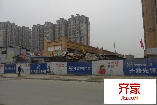 西郡英華三期自帶商業(yè)建設實景（2015-03-25）