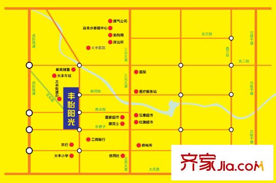 豐怡陽光區(qū)位圖