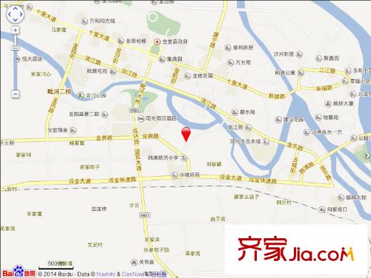 現(xiàn)代生態(tài)水城瀾岸電子地圖