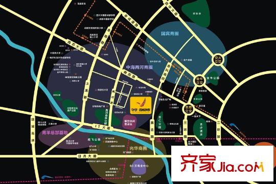 華宇西城雅郡區(qū)位圖