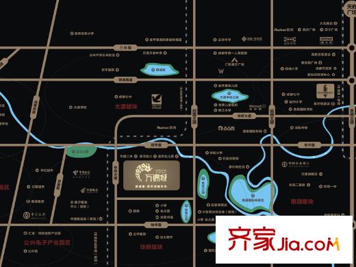 萬錦城區(qū)位圖