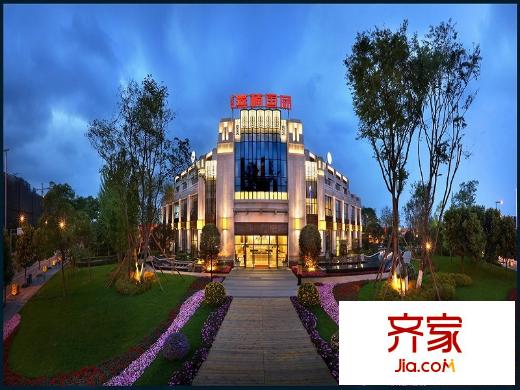北大資源燕楠國(guó)際二期云錦售樓部正面(2014-5-27)