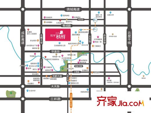 翔宇榜樣區(qū)位圖