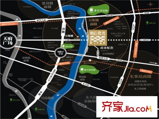 明信鷺灣區(qū)位圖