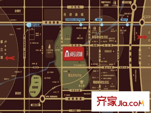 潤弘銘城區(qū)位圖