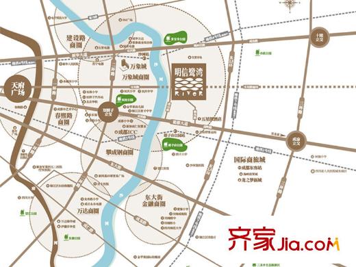 明信鷺灣區(qū)位圖