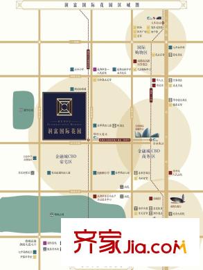 潤富國際花園區(qū)位圖