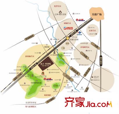 遠(yuǎn)大林語(yǔ)城區(qū)位圖