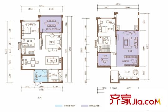 南湖濱江14、15棟奇數(shù)層y2戶型 5室3廳2衛(wèi)1廚
