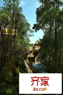 山頂上小區(qū)內(nèi)步道實景(2011.08)