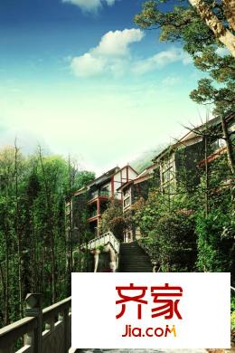 青城美廬小區(qū)內(nèi)道路和建筑(2012-05)