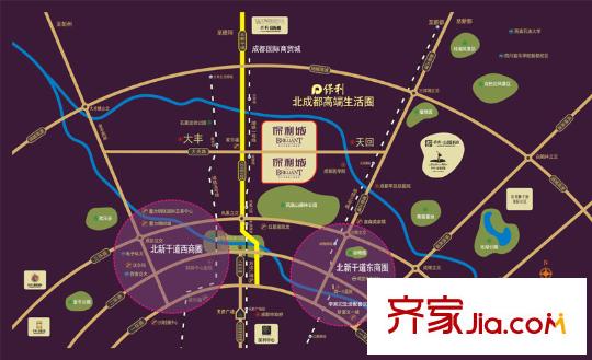 保利城交通圖