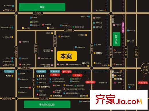 潤揚(yáng)雙鐵廣場區(qū)位圖