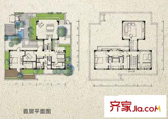 青城山房組院別墅B03型 3室2廳2衛(wèi)