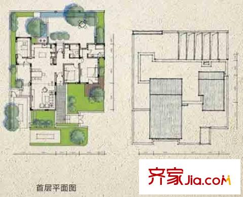 青城山房組院別墅C型 3室2廳2衛(wèi)