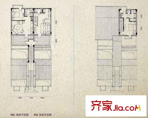 青城山房疊院別墅F03型F04型 4室3廳2衛(wèi)