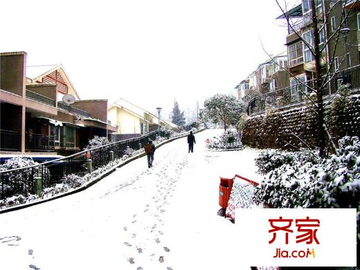青城莊園小區(qū)內(nèi)雪景（2012-10）