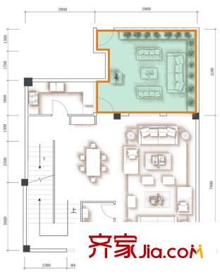 達(dá)觀山一期5-13棟H型2層 3室2廳4衛(wèi)1廚