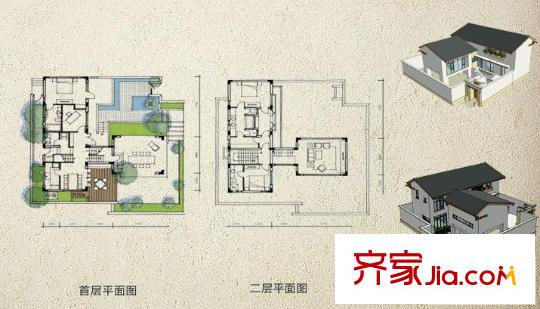 青城山房二期B02戶型 2室2廳1衛(wèi)1廚