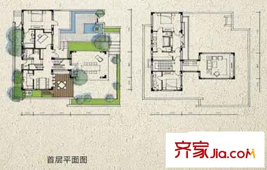 青城山房組院別墅B02型 3室2廳2衛(wèi)