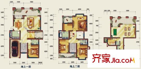 藍(lán)光觀嶺40棟翡翠嶺A1型翡翠獨(dú)棟 4室2廳4衛(wèi)1廚